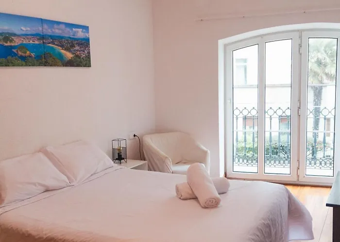 Agradable Con Balcon Frente A La Playa De La Concha - Marina 1 Lejlighed *